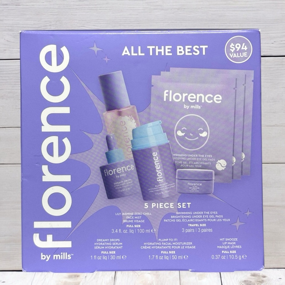 Florence by Mills 5 Piece Skincare Set | ALL THE BEST| NEW